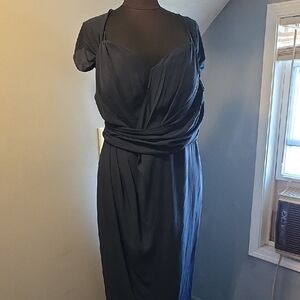 City Chic Midnight Blue Midi Dress